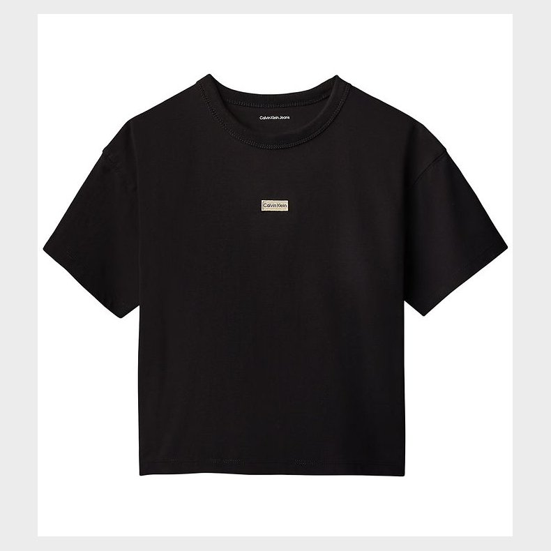 Calvin Klein T-shirt - Folded Logo Label - CKBlack