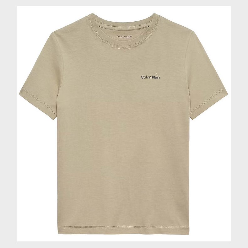 Calvin Klein T-shirt - Chest Inst. Logo - Ancient Marble Grey