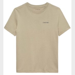 Calvin Klein T-shirt - Chest Inst. Logo - Ancient Marble Grey