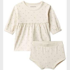 Calvin Klein Kjole - AOP - Monologo White