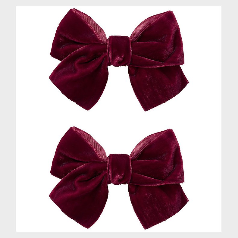 Name It Hrklemme - 2-pak - NmfRelvet - Burgundy