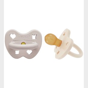 Hevea Sutter - 3-36 mdr - 2-pak - Milky White & Soft Pebble