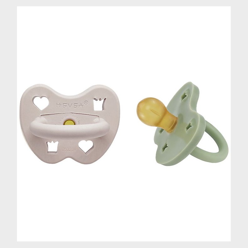 Hevea Sutter - 3-36 mdr - 2-pak - Soft pebble & Moss Green