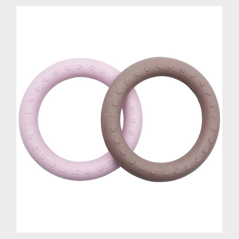 Hevea Bidering - 2-pak - Powder Pink & Tan Beige