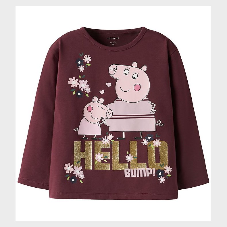 Name It Bluse - NmfOra - Peppa - Burgundy