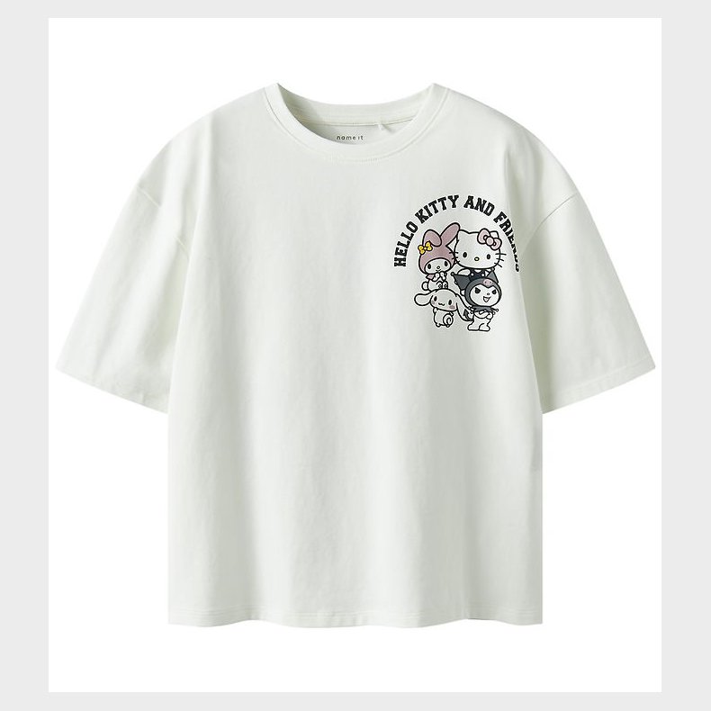 Name It T-shirt - NkfOda - Hello Kitty - Cloud Dancer