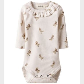 Lil' Atelier Body L/� - Rib - NbfLavo - Almost Mauve/Goose