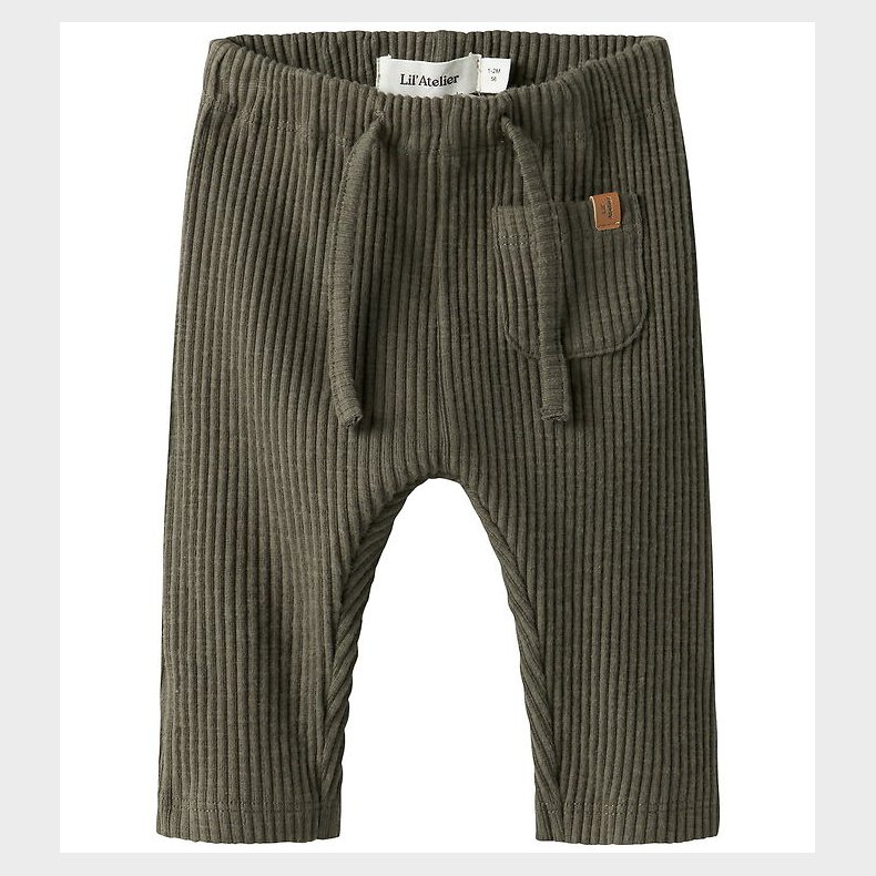 Lil' Atelier Bukser - Rib - NbmRajo - Sea Turtle