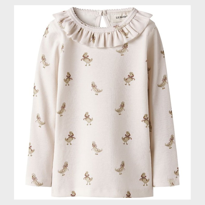 Lil' Atelier Bluser - Rib - NbfLavo - Almost Mauve/Goose