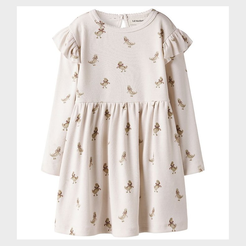 Lil' Atelier Kjole - Rib - NbfLavo - Almost Mauve/Goose