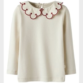 Lil Atelier Bluse - NmfFundo - Turtledove/ Red Dahila