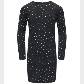 Kids Only Kjole - KogMelia - Black/Dots Cloud Dancer