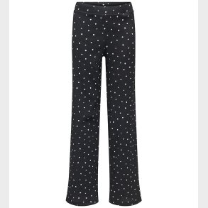 Kids Only Bukser - KogMelia - Black/Dots Cloud Dancer