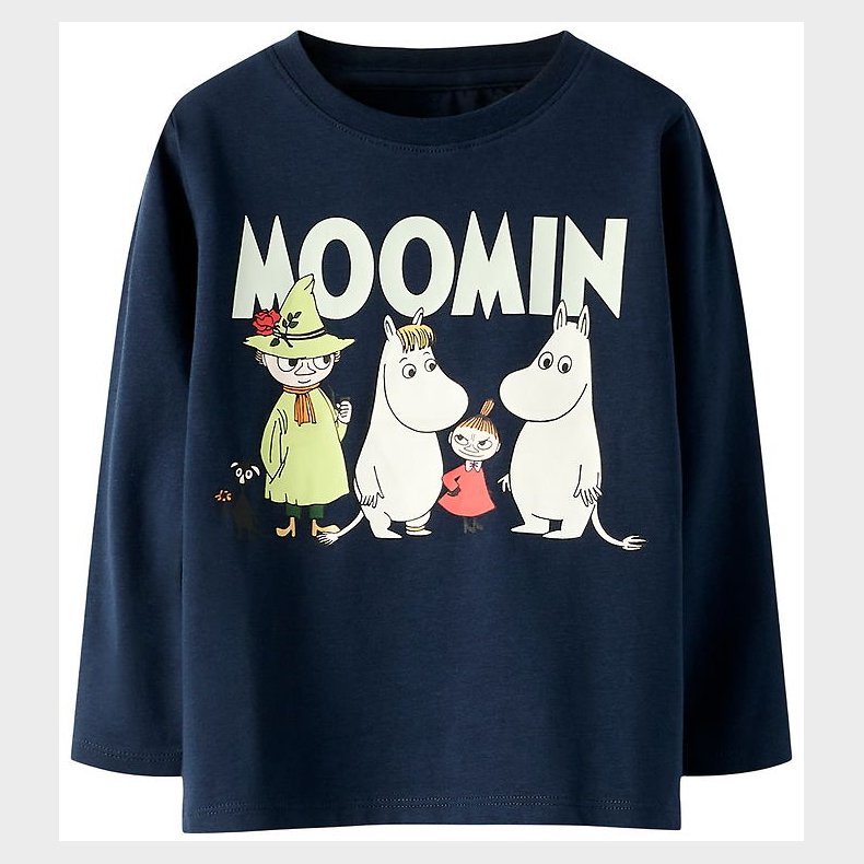 Name It Bluse - NmnSlov - Moomin - Navy Blazer