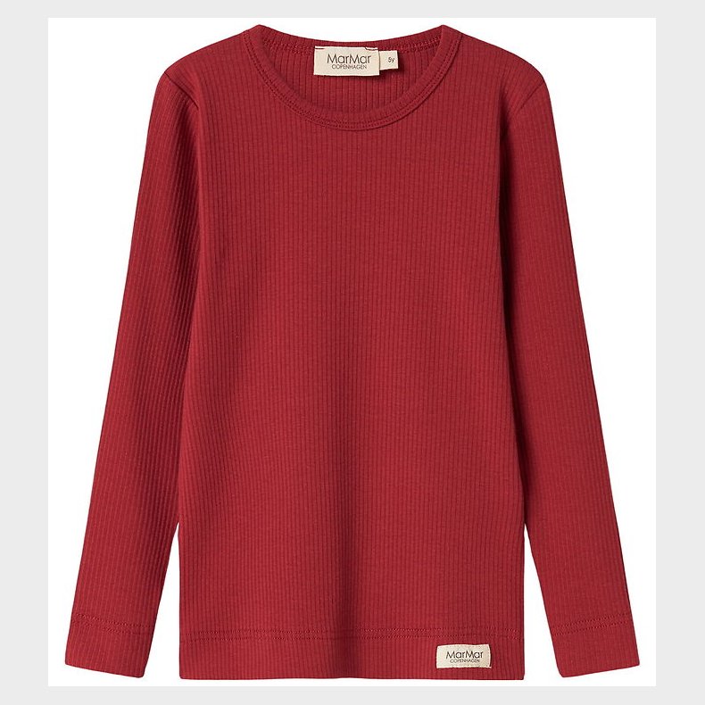 MarMar Bluse - Rib/Modal - Hibiscus Red