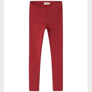MarMar Leggings - Rib/Modal - Hibiscus Red