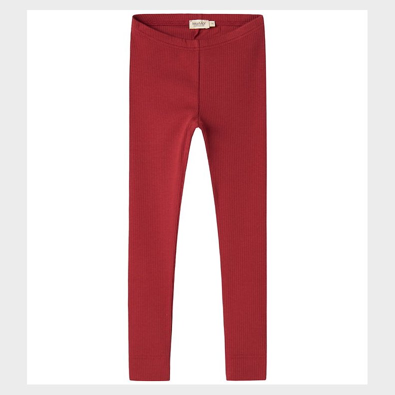 MarMar Leggings - Rib/Modal - Hibiscus Red