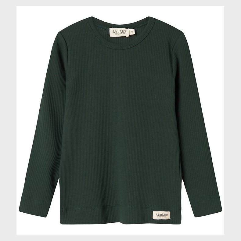 MarMar Bluse - Rib/Modal - Dark Leaf