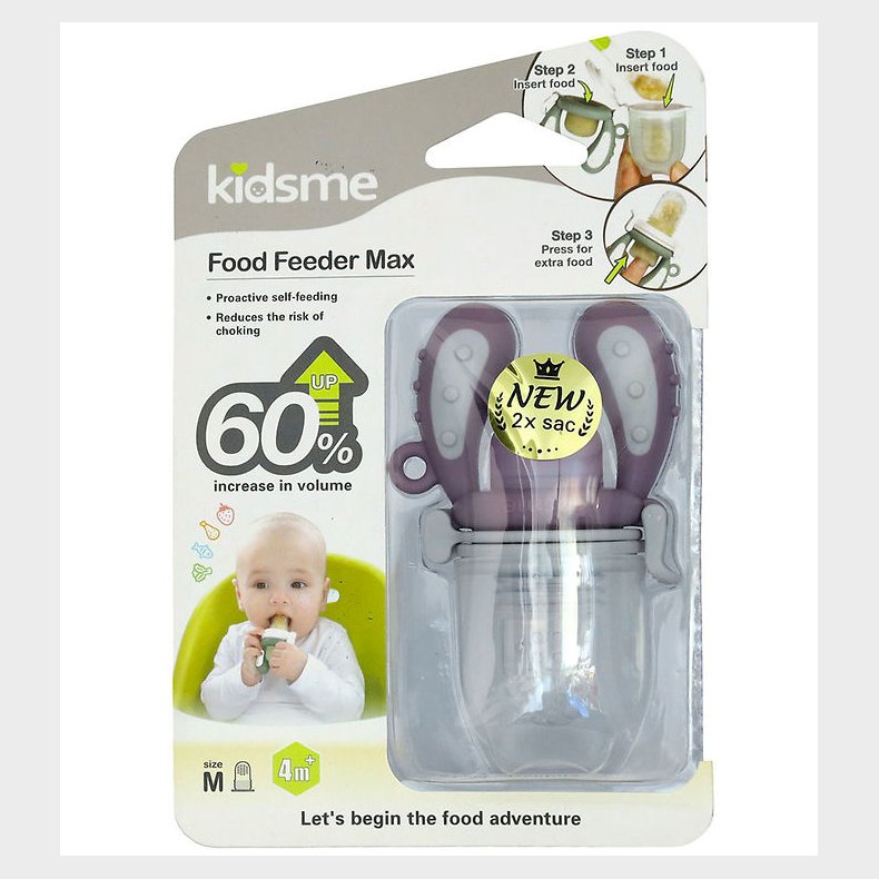 KidsMe Food Feeder Max - Medium - Plum