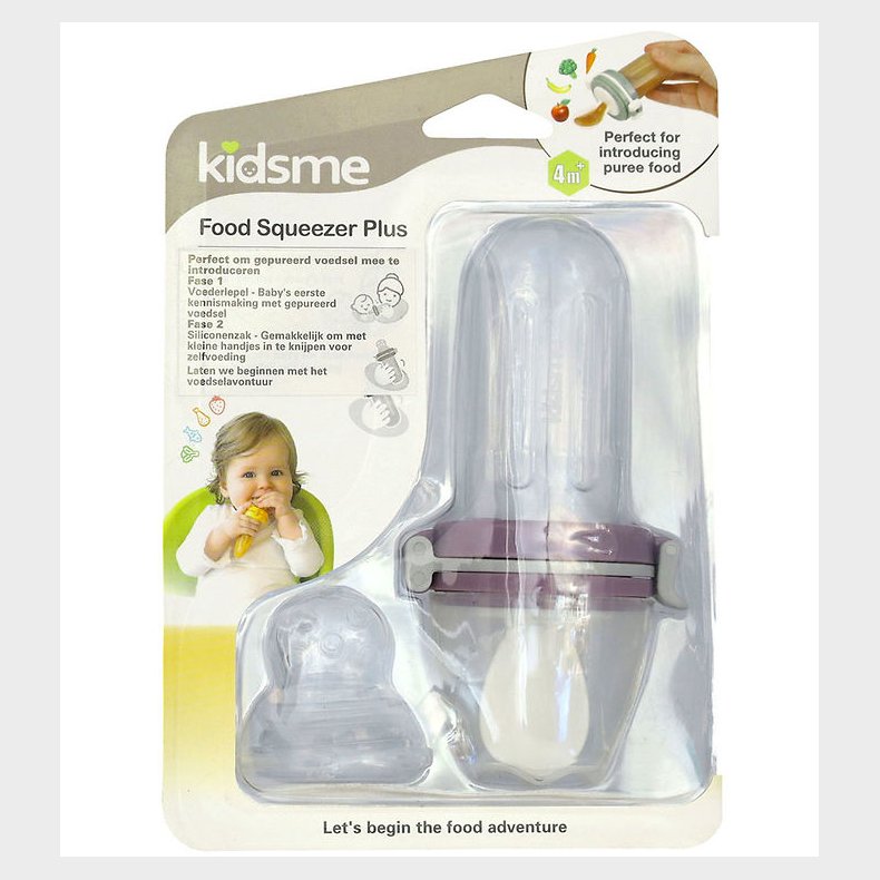 KidsMe Food Squeezer Plus - Plum