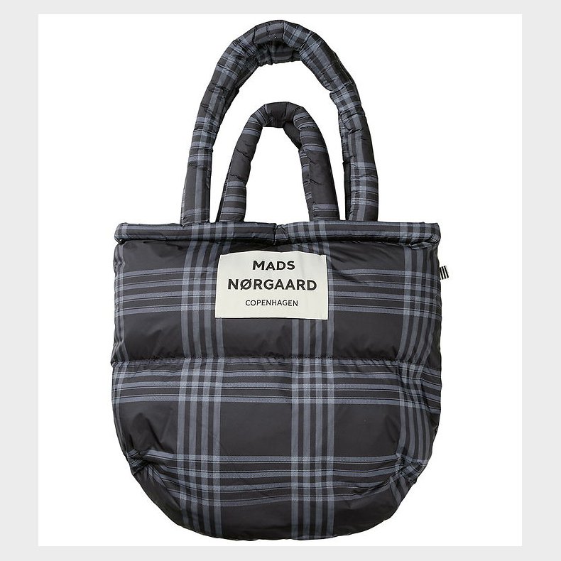 Mads Nrgaard Shopper - Light Ripstop Pillow - Black/Vanilla Ice