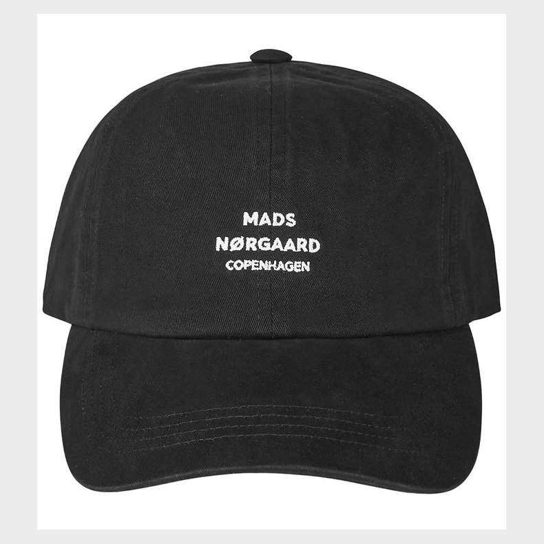 Mads Nrgaard Kasket - Soft Twill Cash - Sort