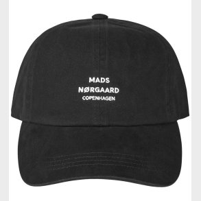 Mads N�rgaard Kasket - Soft Twill Cash - Sort