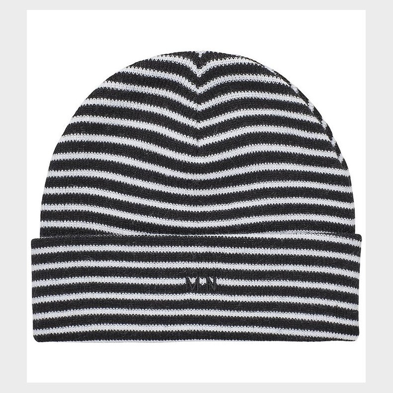 Mads Nrgaard Hue - Strik - Isak Ambas Stripe - Sort/Hvid
