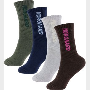 Mads Nrgaard Strmper - Sock Box Logo Step up - 4-pak - Multi