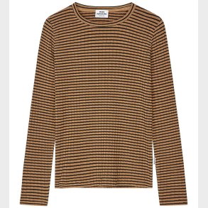 Mads Nrgaard Bluse - Rib - Talika - Ermine/Black