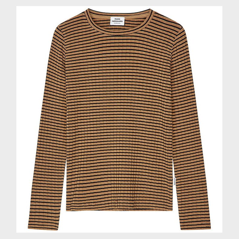 Mads Nrgaard Bluse - Rib - Talika - Ermine/Black