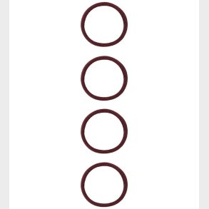 Name It Hrelastikker - NkfRiga - 4-pak - Burgundy/m. Glitter