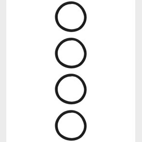 Name It Hrelastikker - NkfRiga - 4-pak - Black/m. Glitter