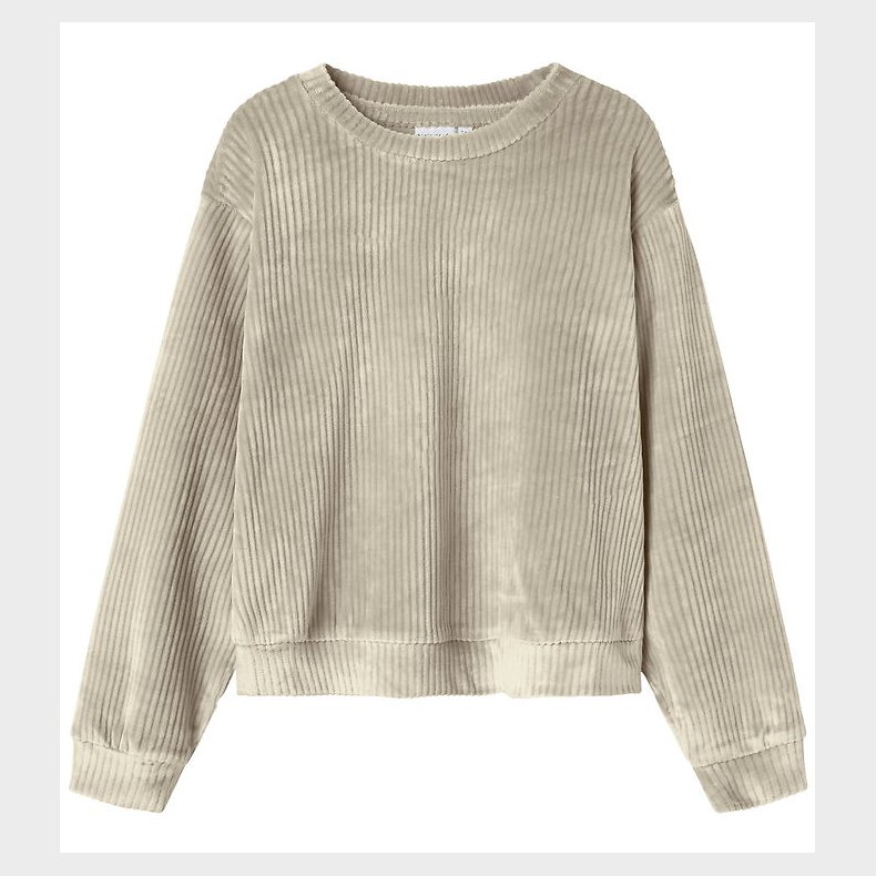 Name It Bluse - NkfVeloa - Velvet - Cement