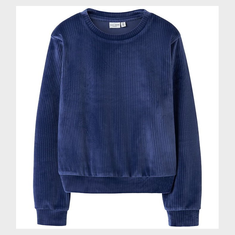 Name It Bluse - NkfVeloa - Velvet - Beacon Blue