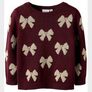 Name It Bluse - Strik - NmfRekka - Burgundy