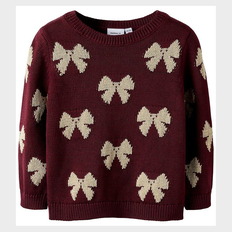 Name It Bluse - Strik - NmfRekka - Burgundy