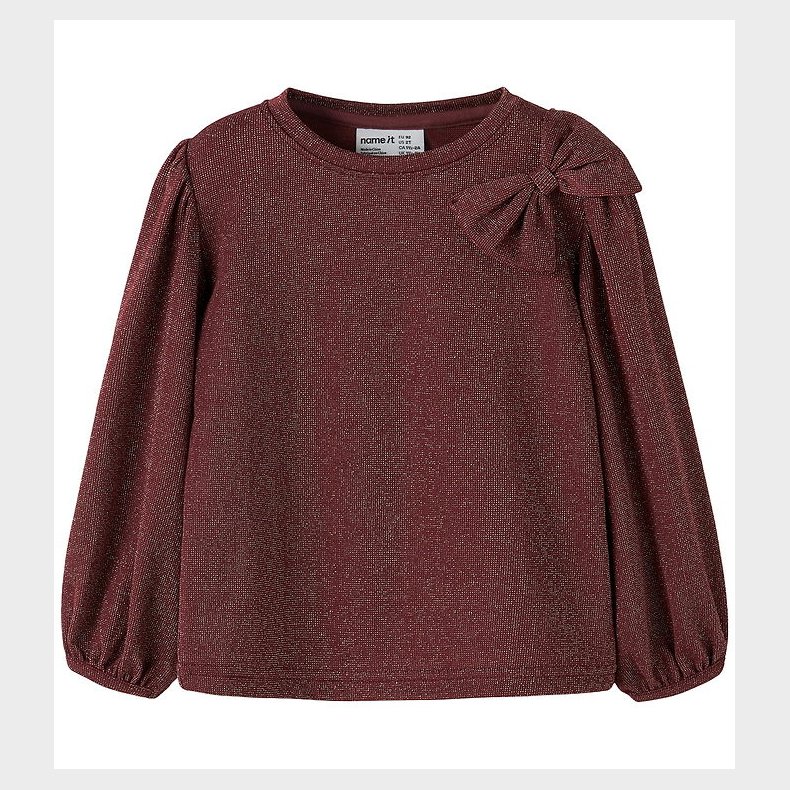 Name It Bluse - NmfRoisin - Burgundy