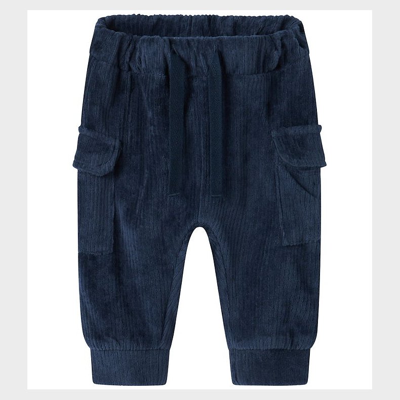 Name It Bukser - Velour - NbmRonny - Navy Blazer