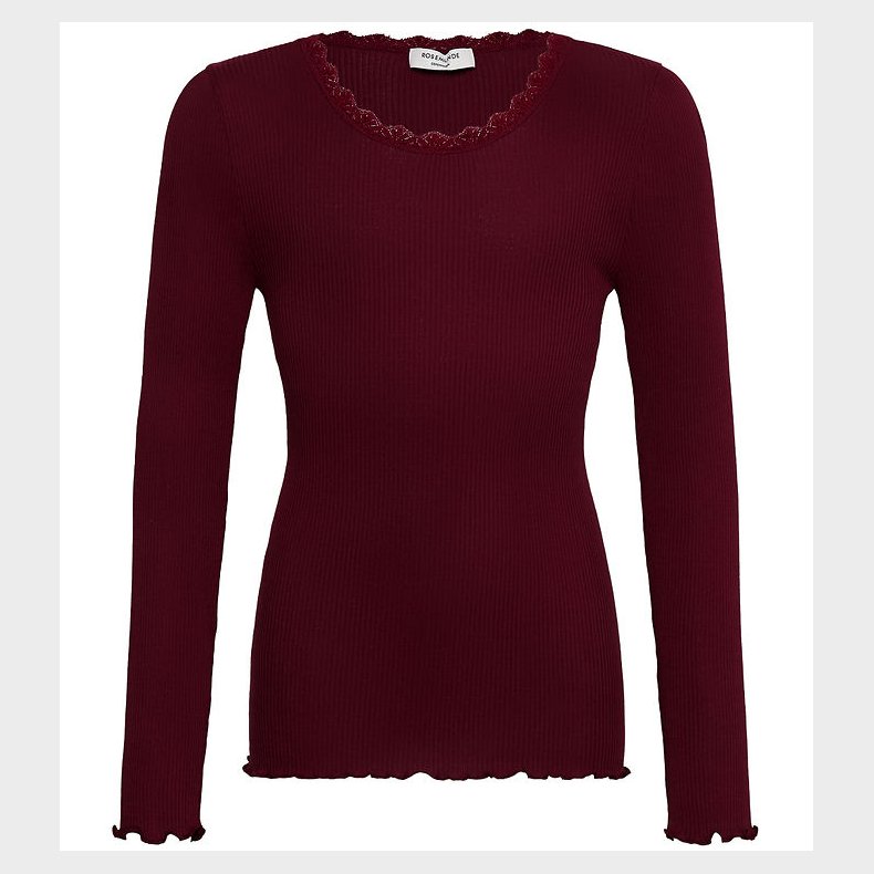 Rosemunde Bluse - Rib - RkBalta - Lace - Tawny Port