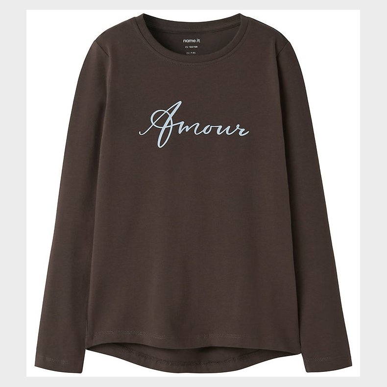 Name It Bluse - NkfVix - Seal Brown/Amour