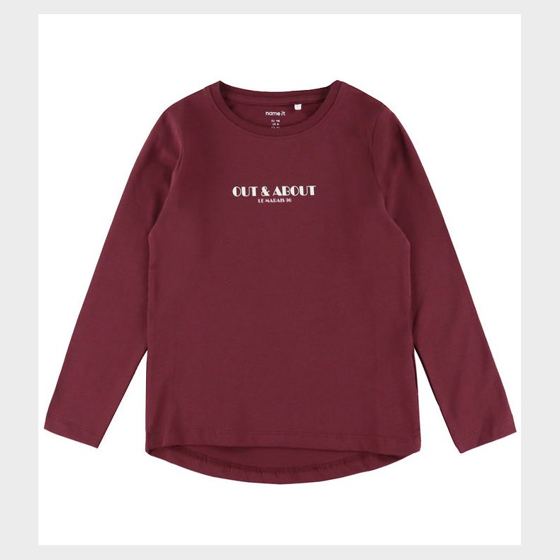 Name It Bluse - NmfVix - Burgundy/Out And About