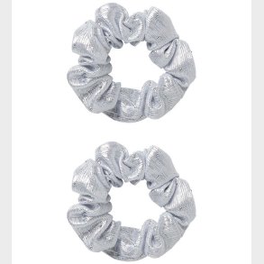 Name It Scrunchie - 2-pak - NkfRiglitter - Silver