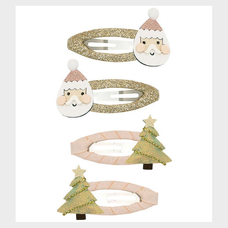 Mimi & Lula Hrspnder - 4-pak - Santa & Tree Christmas