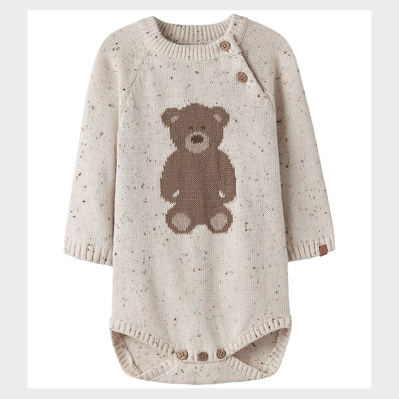 Lil' Atelier Body L/ - NbnGalto - Strik - Turtledove/Teddy