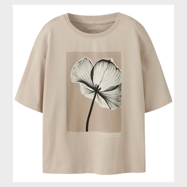 Name It T-shirt - NkfSvea - Cement