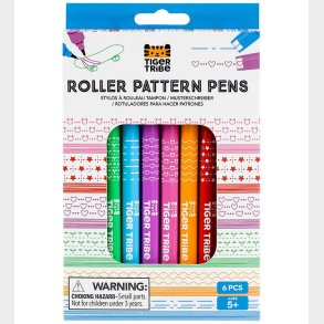 Tiger Tribe Tuscher - Roller Pattern Pens - 6 stk