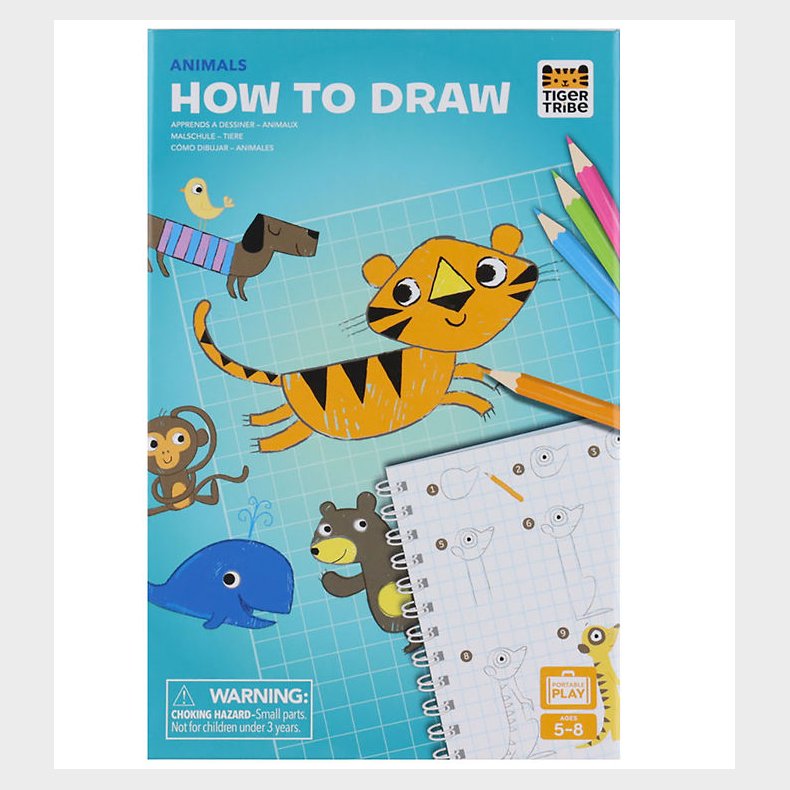 Tiger Tribe Tegnes�t - L�r At Tegne - Dyr