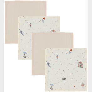 Cam Cam Vaskeklude - 4-pak - Carousel