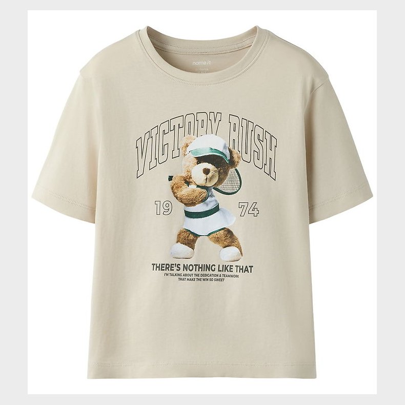 Name It T-shirt - NkfVotea - Pumice Stone/Teddy Tennis